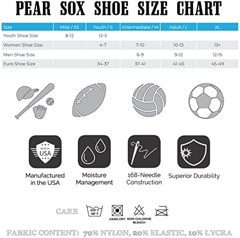 PEAR SOX prugasti OTC bejzbol, Softball, fudbalske čarape-crna, bijela , Kraljevsko plava