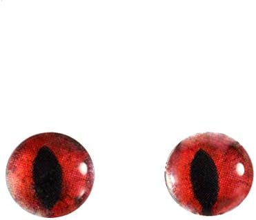 8mm crvene mačke staklene oči lutke irise za umjetničke polimerne gline taksidermijske skulpture ili nakit izrade set od 2