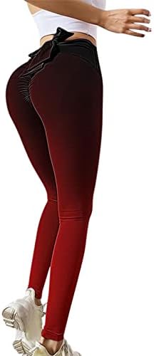 Gradient Tie-Dye Yoga tajice za trčanje za žene Tajice visokog struka Ultra meke brušene elastike udobne sportske sportske hlače