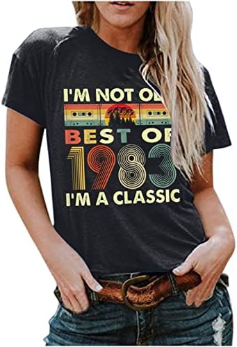 Nisam stari Ja sam klasični vintage 1983 40. rođendani pokloni majica Muškarci Ženska majica Pismo Ispiši ljetne majice