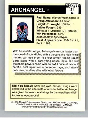 1990 Impel Marvel Universe # 21 Archangel Not sportska trgovačka kartica u sirovom stanju