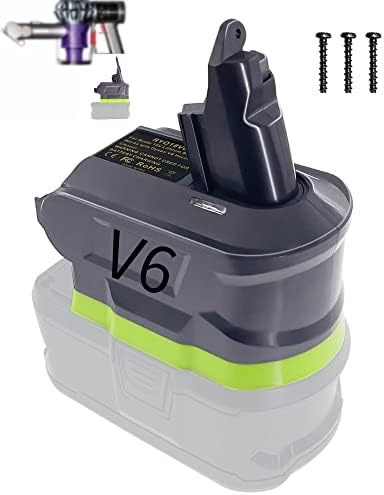 V6 Adapter baterije za Ryobi 18v baterija rad za Dyson V6 serija usisivač SV03 SV04 DC58 Dc62 Converter