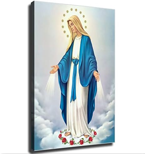 Platneni Poster Blažene Djevice Marije i estetika zidna umjetnička slika Print moderni posteri za uređenje ureda porodične spavaće