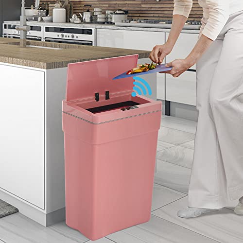 13 galon kanta, automatsko kuhinjsko smeće može se sa poklopcem osjeti na dodir, bez udarca visokog kapaciteta za smeće, može pravokutnog