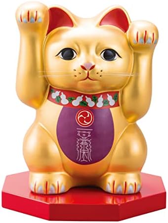 Yokohama Wakuwaku Kan Lucky Cat Figurine Ornament Money Manekineko Beckoning Fortune Good Luck Japan Tradicionalni statuu
