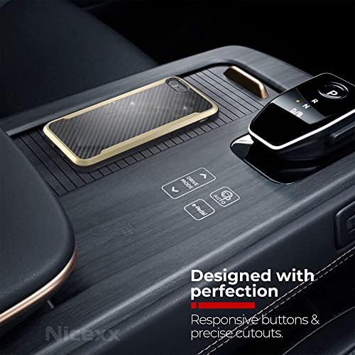 Nicexx dizajniran za iPhone 7 Case / dizajniran za iPhone 8 Case / Dizajniran za iPhone SE 2020 futrolu sa uzor ugljičnim vlaknima,