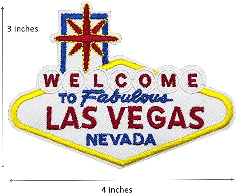 Dobrodošli u fenomenalni Las Vegas izvezeni šivanje željeza na zakrpe