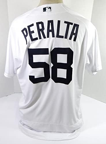 2022 Detroit Tigers Wily Peralta 58 Igra izdana Bijeli dres El Tigres KB P 50 - Igra Polovni MLB dresovi