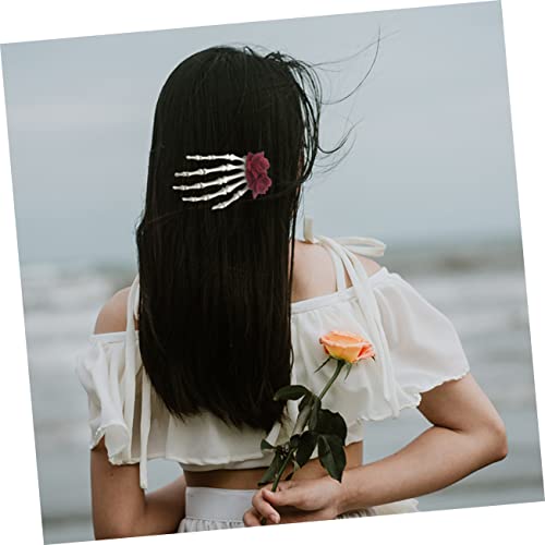Yardenfun 2pcs lobanja skeletna bareta djevojka kose kopče kandže kopče za kosu kopče za kosu lubanje kose pribor za kosu za kosu