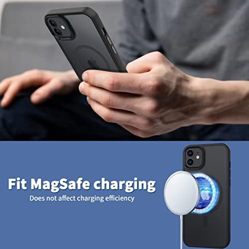 Cacoe magnetska futrola za iPhone 12 i iPhone 12 Pro 2020 6,1 inčni kompatibilan sa Magsafe & Magnetc Car Mount, Anti-Fingerprint TPU tanki telefonski slučajevi pokrivaju zaštitni otporan na udarce