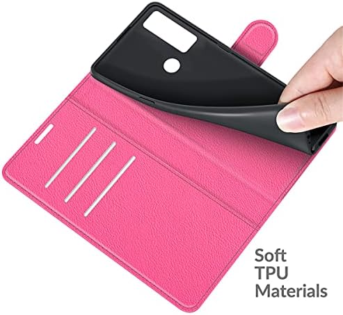 Gift_Source TCL 20 se Case, Ultra tanka torbica za telefon od umjetne kože Flip Folio držač kreditne kartice sa postoljem Magnetic