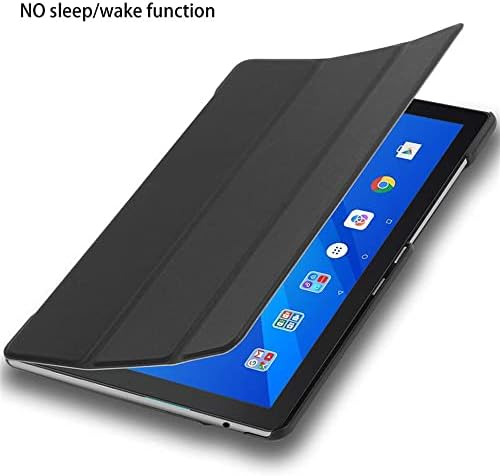 Cadorabo Tablet Case kompatibilan sa Lenovo Tab M10 Nije za HD, FHD, FHD Plus, Plus, HD2 u satenskom crnom - ultra tankom zaštitnom poklopcu bez funkcije Automatsko buđenje i funkciju