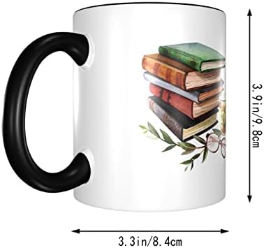 Biblioteka knjiga Lover Nerd kafa šolja za čaj 11oz keramička šolja dame muške baka poklon ured kući mikrovalna zabava novost