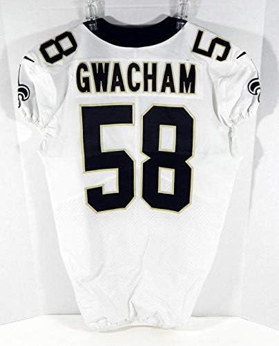 2017 New Orleans Saints Obum Gwacham 58 Igra izdana Bijeli dres NOS0152 - Neincign NFL igra rabljeni dresovi