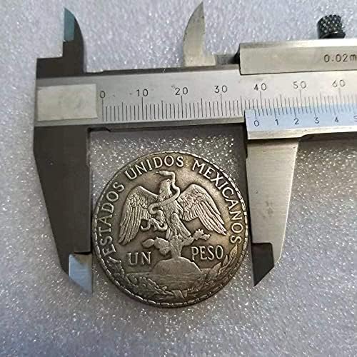 Starinski zanati 1914 Meksički 1 Peso Štampani komemorativni novčić od kovanica 1330