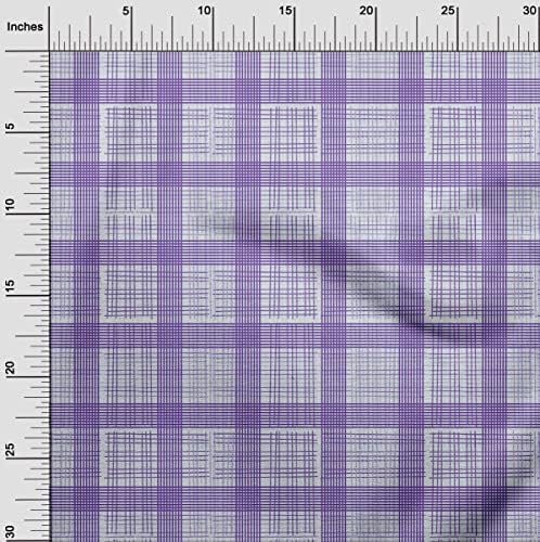 Oneoone viskozni dres Violet Fabric check quilting Supplies Print šivaća tkanina po dvorištu širine 60 inča-5360