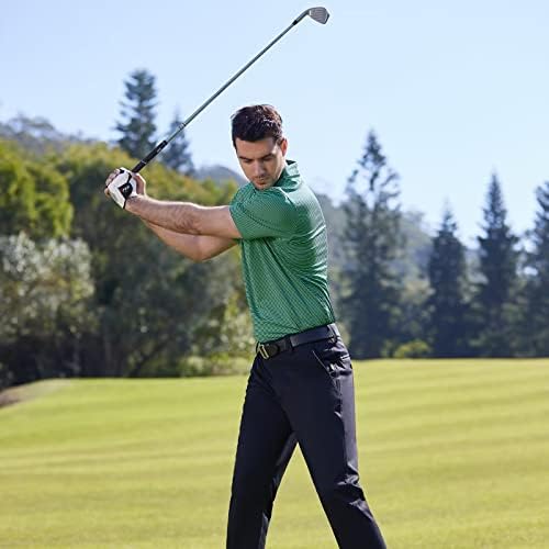 Muška Golf košulja Moisture Wicking Dry Fit Performance Sport kratki rukav prugaste Golf Polo majice za muškarce