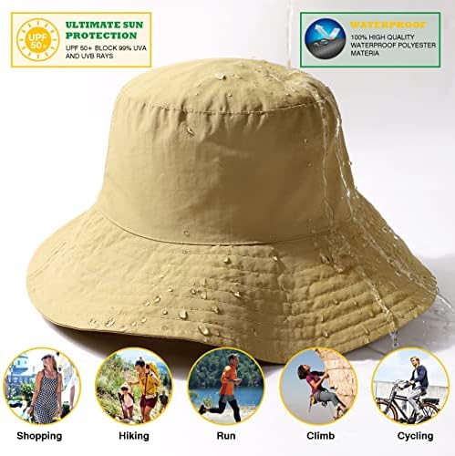 Vodootporna kašika za muškarce za muškarce Weide Widem BRIM zaštita od sunca Pakiranje Boonie Hat na otvorenom safari ribolovni šešir