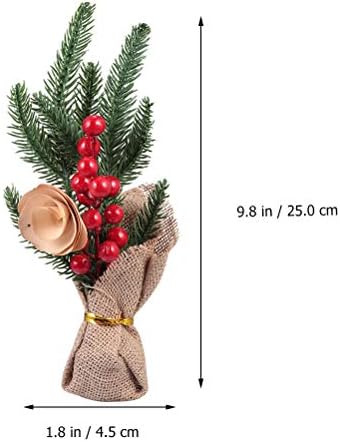 Soimiss 2pcs Božićni ukrasni ukrasni ukras mini božićnog drveća za matičnu kancelariju