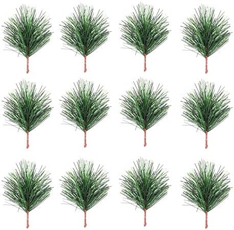 Galpada vanjski dekor Božićne ukrase 24pcs Creative Pine Picks Novost simulacije Božićne borove grane dekor umjetne biljke