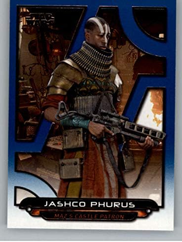 2018 TOPPS Star Wars Galaktičke datoteke Blue TFA-52 Jashco Phurus službena ne-sportska trgovačka kartica u nm ili boljeg Conditona