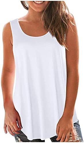 Bluza bez rukava za teen djevojke Ljeto Jesen Square Spandex Temping Tunic CAMI Cisterna za obilazak prsluka Žene YX