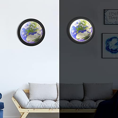 Gearific multifunkcionalno čarobno ogledalo za dečiju spavaću sobu i kreativnu LED Planet zidnu lampu dnevni ulaz , lunarno svetleće