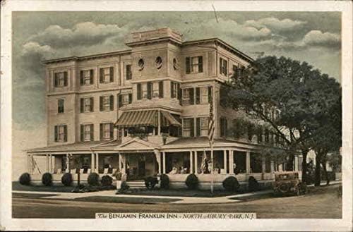 Benjamin Franklin Inn North Asbury Park, New Jersey NJ originalna antička razglednica