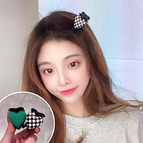 Slatki temperament za djevojke Mini Headwear Live Heart rešetke za kosu za kosu za kosu kandže za kosu korejske kose