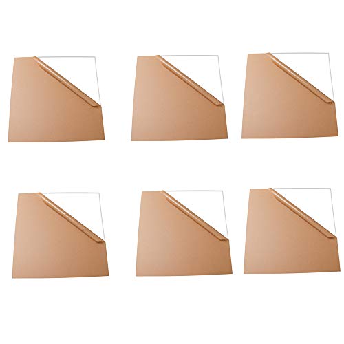 COOAK akrilni Lim Clear Cast pleksiglas 12 x 12 inča kvadratni Panel 1/8 debljine pakovanje od 6 plastičnih Plexi Perspex sa zaštitnim