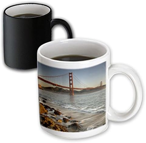 3drose California, San Francisco, most Golden Gate-US05 DSV0001-David Svilar keramička šolja, 11 oz, Bijela