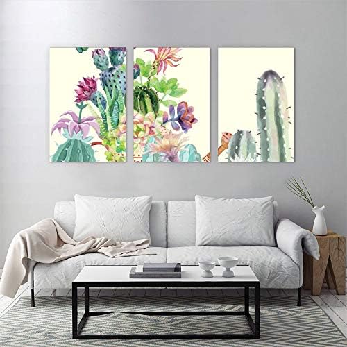 Neuramljena Umjetnost zidni inčni Cactus rasadnička soba dom za spavaću sobu Set od 3