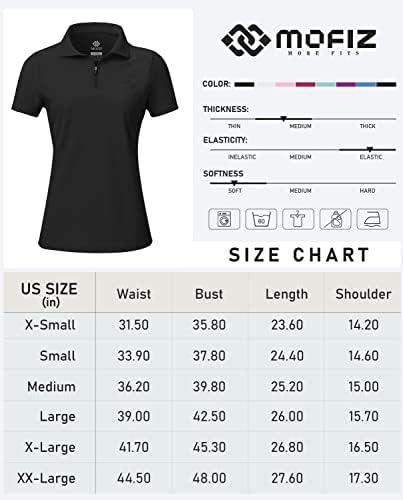 Mofiz ženske upf 50+ kratkih rukava Golf teniski polo majica sa hlađenjem kuglanje Brzo suho vježba aktivna majica