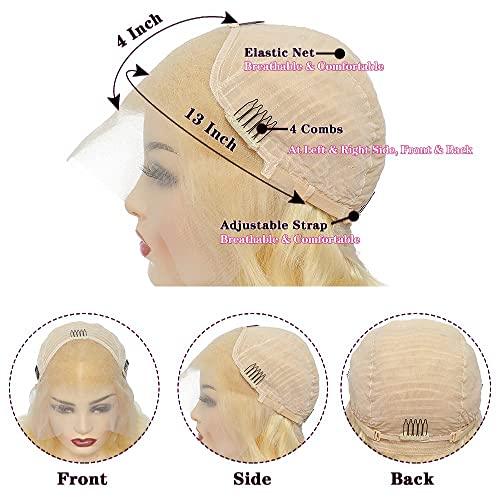 Binrris 613 Body Wave Lace prednje perike ljudska kosa 13x4 čipke prednje perike ljudska kosa za žene 13x4 čipke od ušiju do ušiju