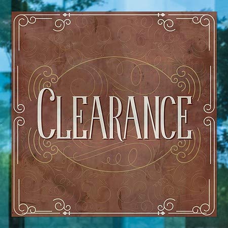 CGsignLab | Prozor Clearsance -Victorian Card Cling | 16 x16