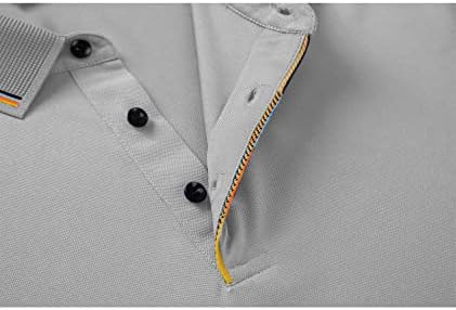 Geek rasvjete Muške golf polo majice kratki rukav klasični fit performanse vlage Wicking casual ogrlica pique majice