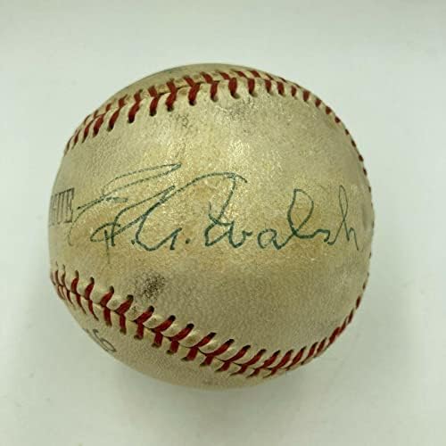 Rijetki ED Walsh singl potpisan autografirano bejzbol sa JSA CoA decembra 1959 Hof - autogramirani bejzbol