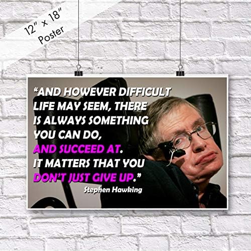Stephen Hawking Poster Citira Postere Za Fiziku Posteri Za Razvoj Nauke U Učionici Način Razmišljanja Matematička Škola Nastavnik