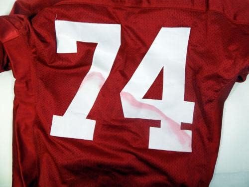 1995 San Francisco 49ers Steve Wallace 74 Igra Izdana Crveni dres 52 DP30198 - Neincign NFL igra rabljeni dresovi