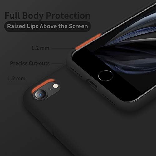 CordKing iPhone se Case 2022/2020, iPhone 7 8 futrola, silikonska ultra tanka kutija za udarca s udarcem sa [mekani obloge od mikrovlakana],