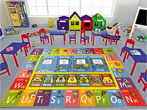 KC Cubs Playtime Collection ABC abeceda, sezone, meseci i dani nedelje Obrazovno učenje i igra tepih tepiha tepiha za decu i decu
