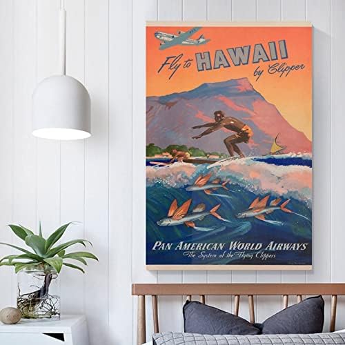 Hawaii Pan Am Sailing Trip Poster Travel Art Print rođendanski poklon platno slikarstvo posteri i grafike zid Art slike za dnevni