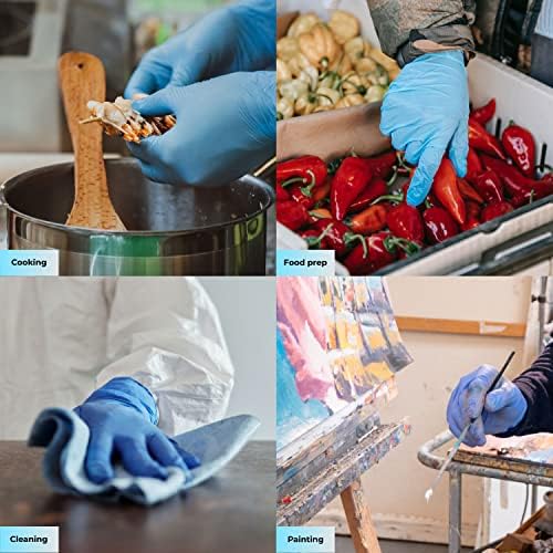 Nitrilecare plave rukavice za ispitivanje nitrila, 100-Count S M L XL, 3 Mil, lateks & bez praha, teksturirane, medicinske, otporne