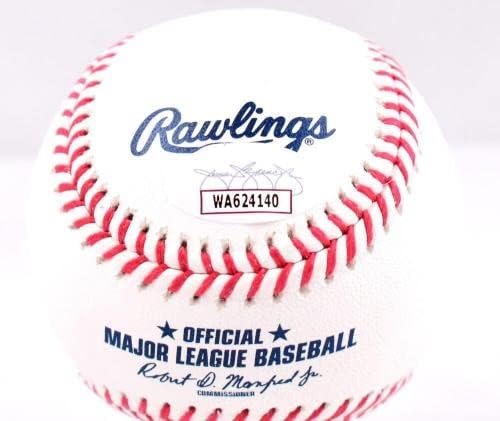 Chas McCormick autografirao je Rawlings Oml bejzbol W / WS ulov - JSA W * plava - autogramirani bejzbol
