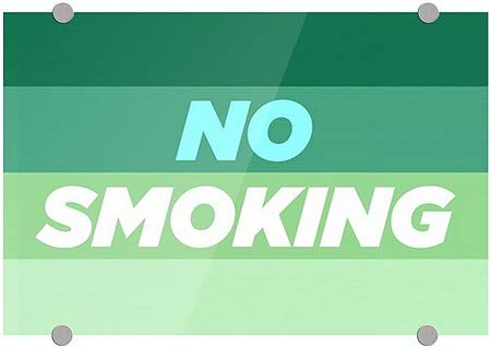CGsignLab | Ne pušenje -Modern gradijent Premium akrilni znak | 18 x12