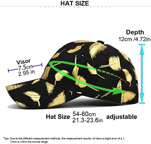 Modni vanjski atletički šešir zlatni list casual trend prazničnih sportova atletika kapa za šešire i žene bejzbol kape