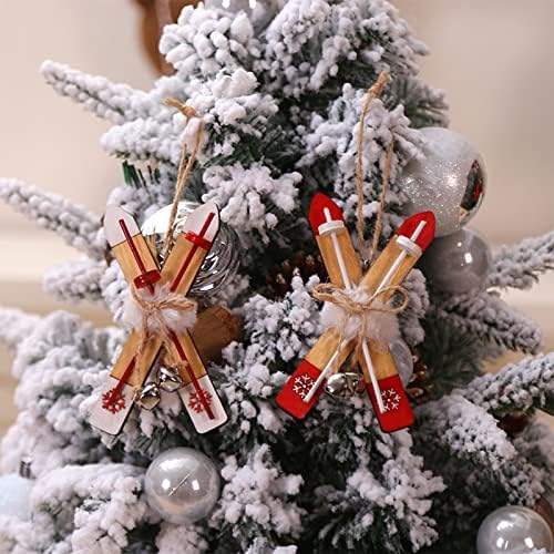 i gudačke kuglice sretan božićni znak Drveni viseći Xmas svečani znak privjesak božićno drvce viseći ukras za vijenac ukrasni ukrasni