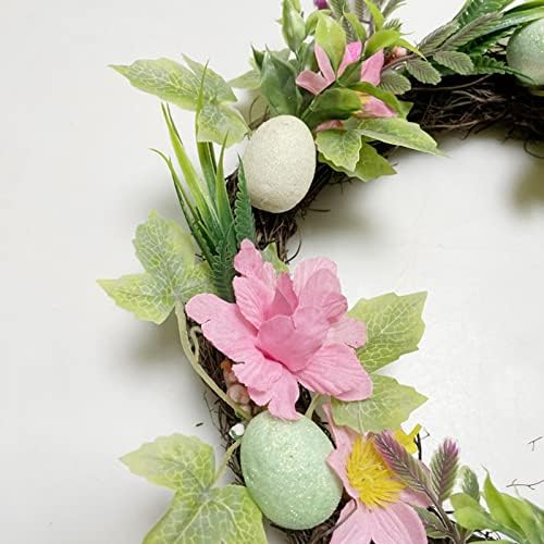Uskršnji vijenac Proljeće za uređenje simulacije uskrsne jaje opruge vijenac Seoski kuća Dekor zid Početna Dekor Poklon DIY Easter