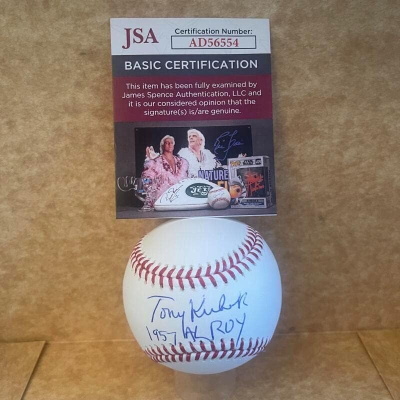 Tony Kubek 1957 Al Roy Yankees potpisali su autogramirani M.L. Baseball JSA AD56554
