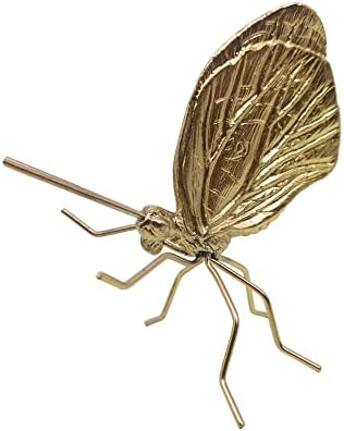 TRICUNE ZLATNO LEATFLY Skulptura Mjesto metalna insekata Ornament Mini leptir figurica za kućni uređivačko uređivač dekor